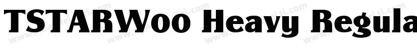 TSTARW00 Heavy Regular字体转换